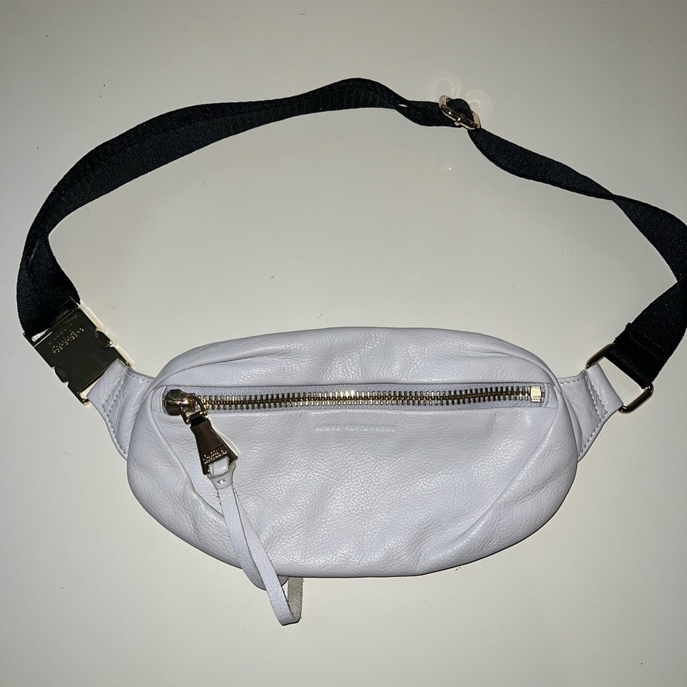 Aimee Kestenberg MILAN BUM Leather Belt Bag with Black Strap